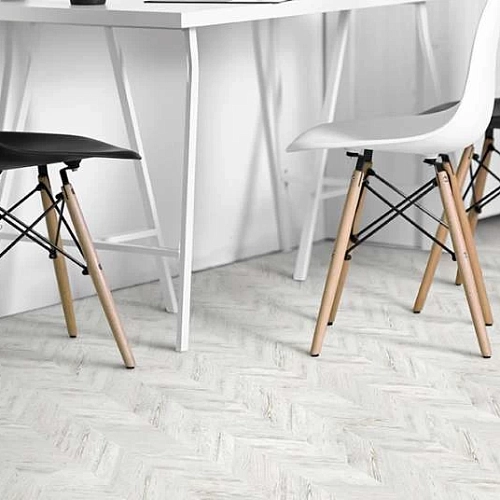 CHEVRON WHITE ПРОБКОВОЕ ПОКРЫТИЕ CORKSTYLE ПРОБКОВЫЙ ПОЛ ЗАМКОВЫЙ CHEVRON